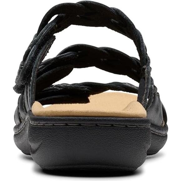 NWT Clarks Women’s Laurieann Rio Sandal Black Leather Size 8 - Picture 6 of 6